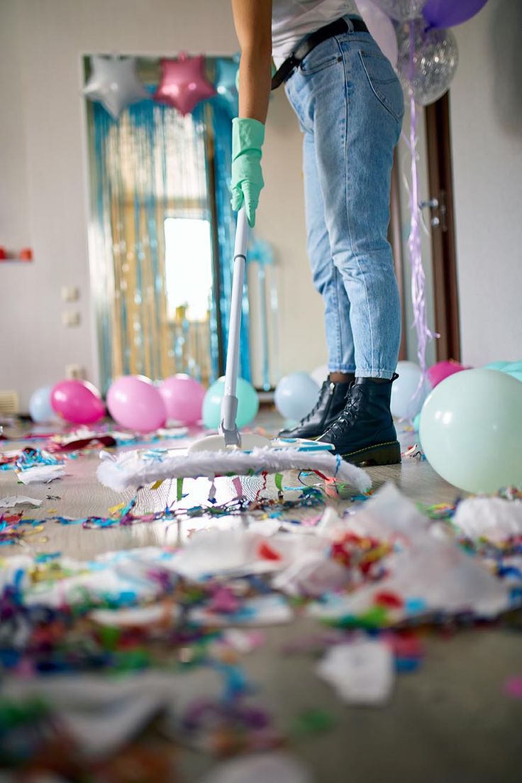 CareNest staff clearing a venue after an event